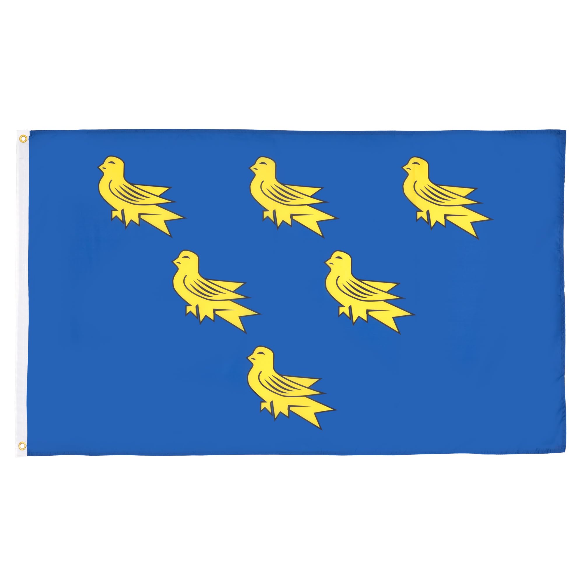 AZ FLAG - Sussex county Flag - 2x3 Ft - 100D Polyester Sussex county Banner With Two Metal Grommets - Fade Resistant - Vivid Colors - 2' x 3' Feet - 90x60 Cm