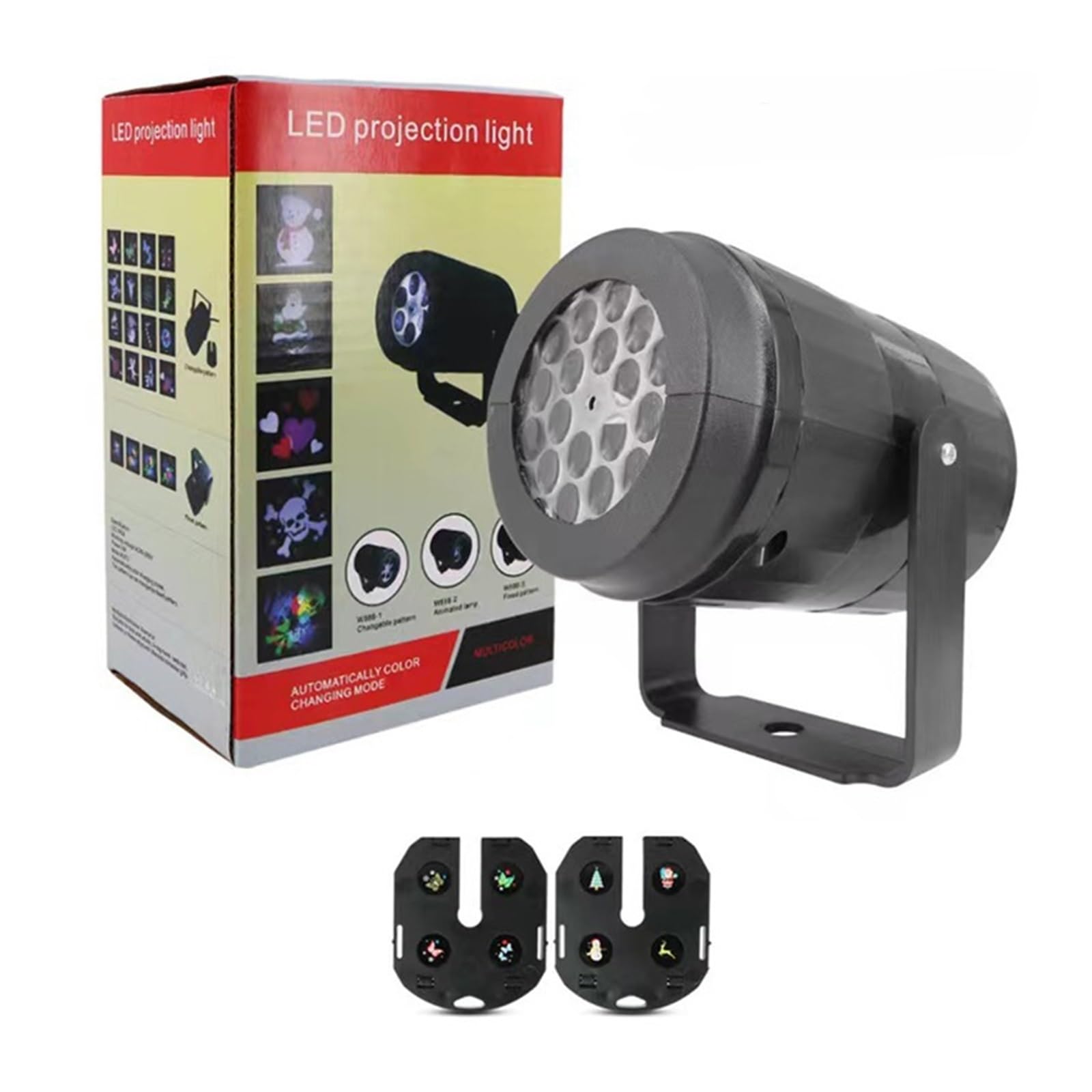 Proiettore di Luce, proiettore olografico di Halloween, luci per Feste di Natale, proiettore di Fiocchi di Neve, Luce da palcoscenico a LED, Motivo Natalizio Rotante, Illuminazione per Ester