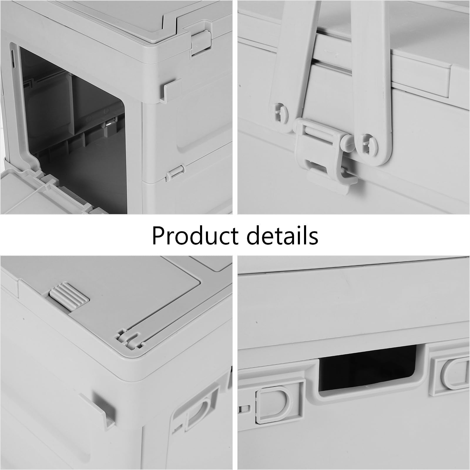 ibasenice Caja de Almacenamiento Plegable para Acampar 16, 5 L de Pp