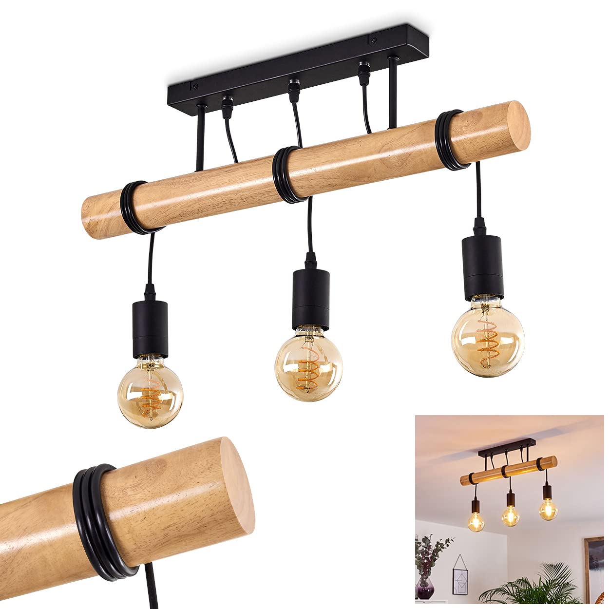 Yaak Ceiling Light, Vintage Ceiling Light Made of Metal in