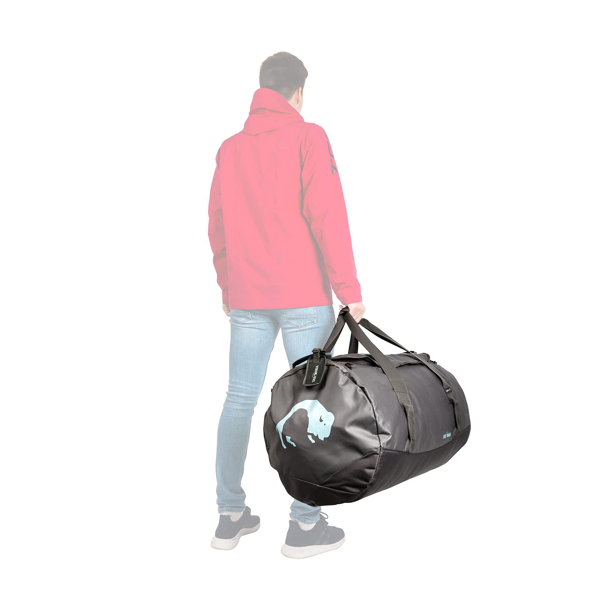 Tatonka Barrel XL Reisetasche - 110 Liter - wasserfeste Tasche aus LKW-Plane mit Rucksackfunktion und großer Reißverschluss-Öffnung - große Rucksacktasche - robust und pflegeleicht