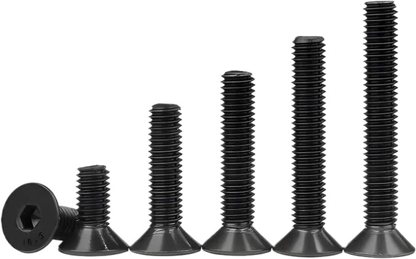 10.9 Grade Carbon Steel Countersunk Head Hex Hexagonal Socket Screw Flat Head Allen Bolt UNC 4#-40 6#-32 8#-32 10#-32 1/8-40(3-8_D6-32 PITCH)