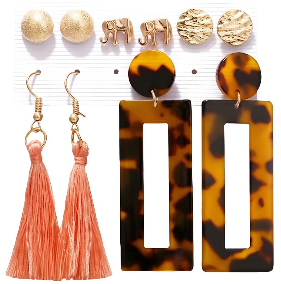 Image of ANNACREATIONS Stylish combo of pearl stud hoop earrings set for Women Girls