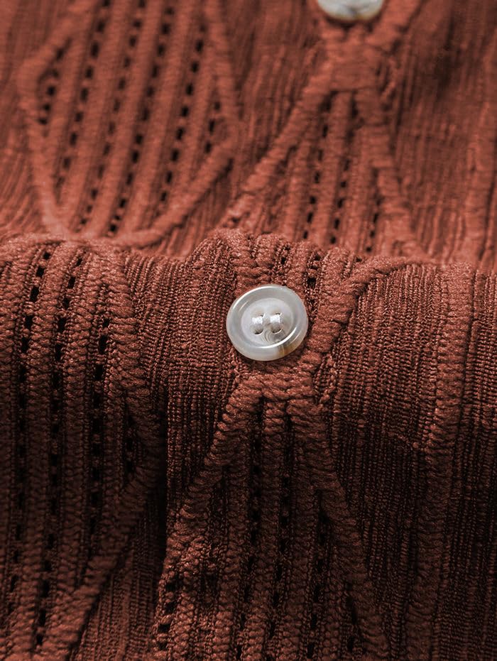 Image of Leriya Fashion Shirt for Man | Mens Casual Shirts | Shirt for Man| Shirts for Mens Stylish |Half Sleeve Button Down Textured Summer Wear (Available in Plus Sizes)