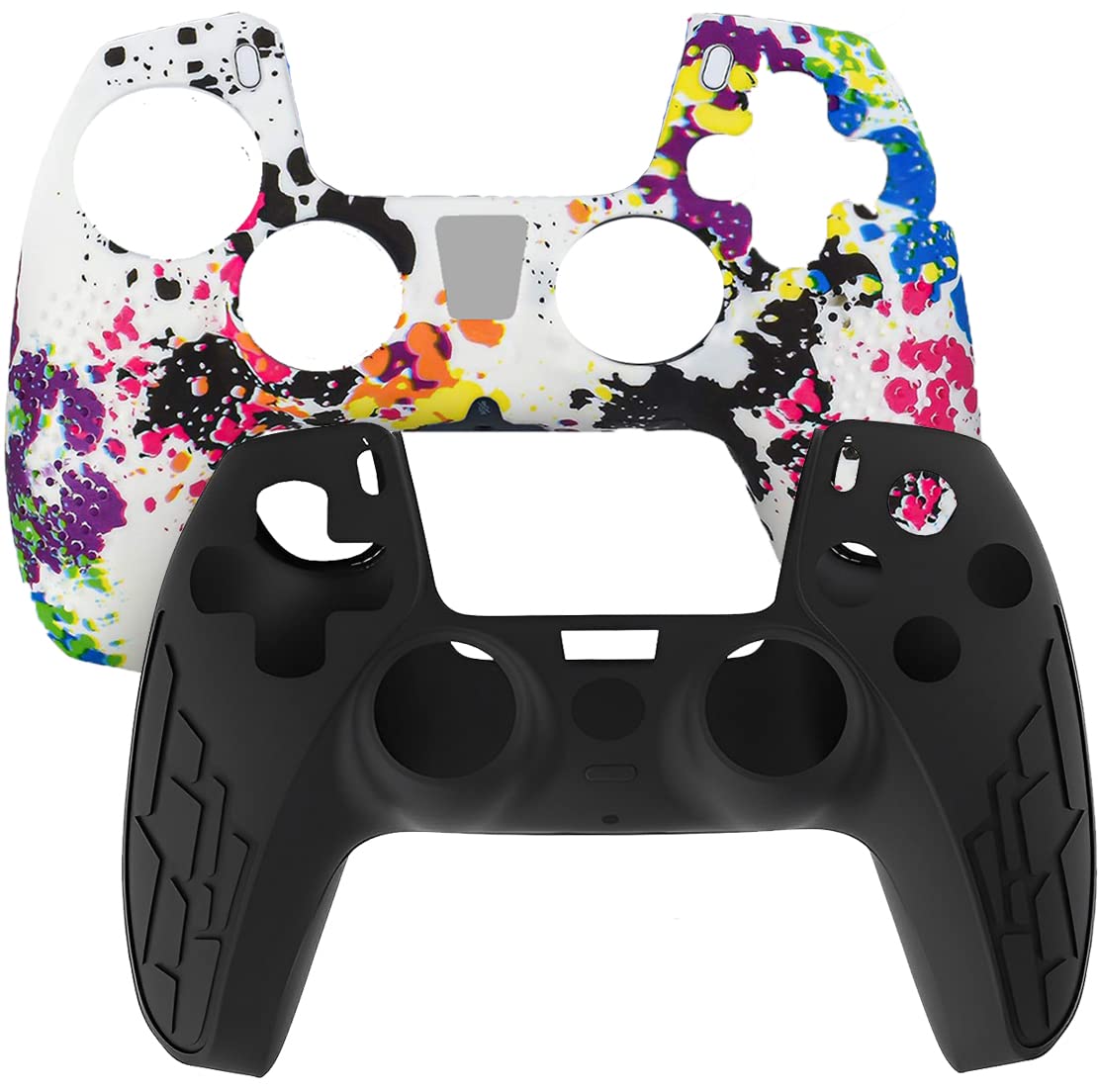 OIVO INDIA Black & Multicolor Silicone Cover Case PS5 Controller Skin Case Sleeve for Sony Playstation 5 DualSense Controller (Combo of 2) (B0C1VLPJPH) Amazon Price History, Amazon Price Tracker