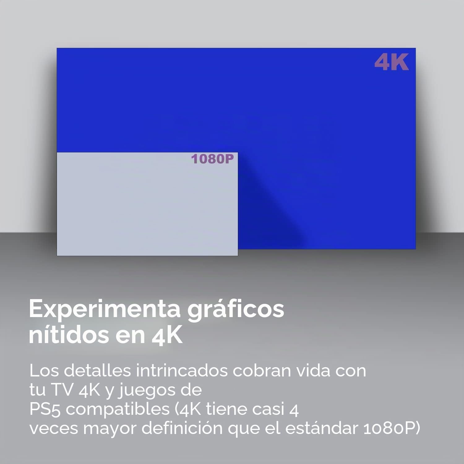 LEVELHIKE Cable HDMI oficial PS5 para consola PlayStation 5, cable HDMI 2.1 de ultra alta velocidad, resolución 4K real de hasta 120 Hz, certificado 8K HDR, VRR y ALLM, calidad original del fabricante