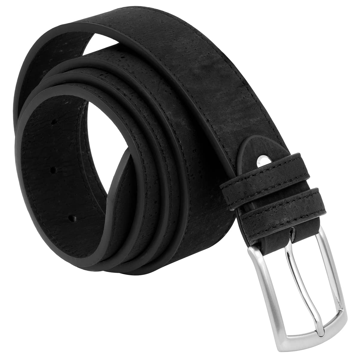 Simaru Cintura da Uomo in Sughero Buenos Aires Elegante Cintura da Uomo in Sughero con Fibbia in Metallo, Duratura e Vegana