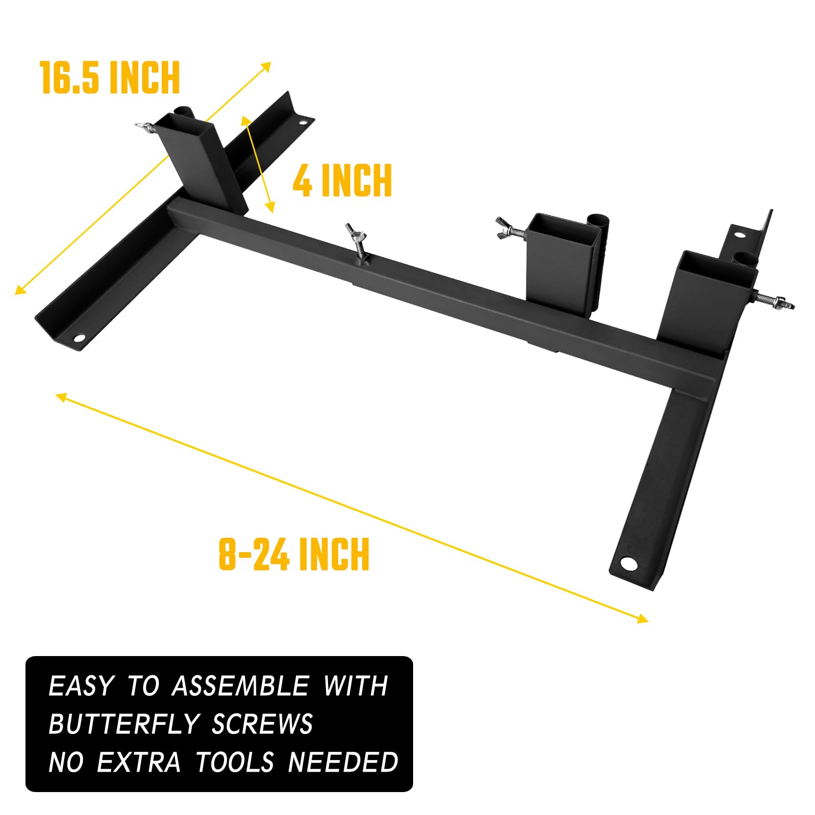 Atflbox Supporto per bersagli da tiro con 10 bersagli di carta da 43,2 x 63,1 cm, resistente, con base regolabile stabile, per sagome in cartone, forma H, IPSC, pratica IDPA