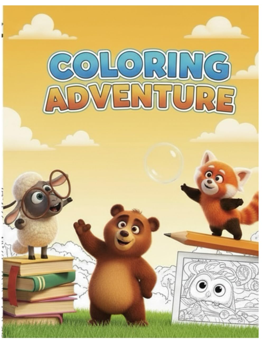 Premium Coloring Adventure: An Easy and Fun Animal Premium Coloring Book for Toddlers, Preschoolers, and Kids Ages 2-5: Features Dogs, Cats, Farm Animals, and More!