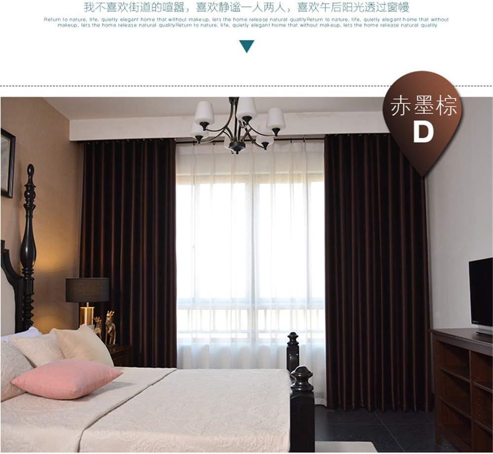 Window Drapes Full Blackout Two-Color High-Precision Cloth Living Room Bedroom 2-Pack W x L-66 x 72 inch (2 X 66W X 54" L (168 cm X 137 cm))