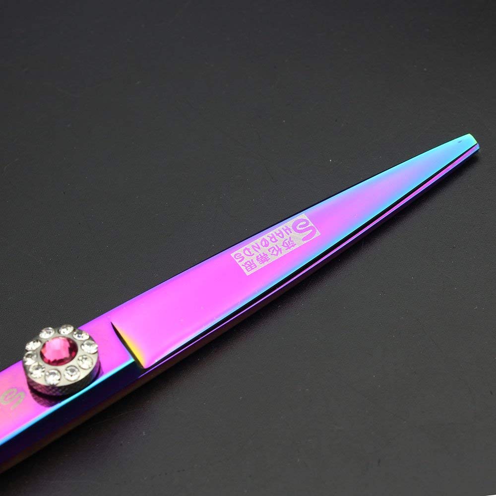 Tijeras de peluquería de 5,5 pulgadas y 6 pulgadas, color morado