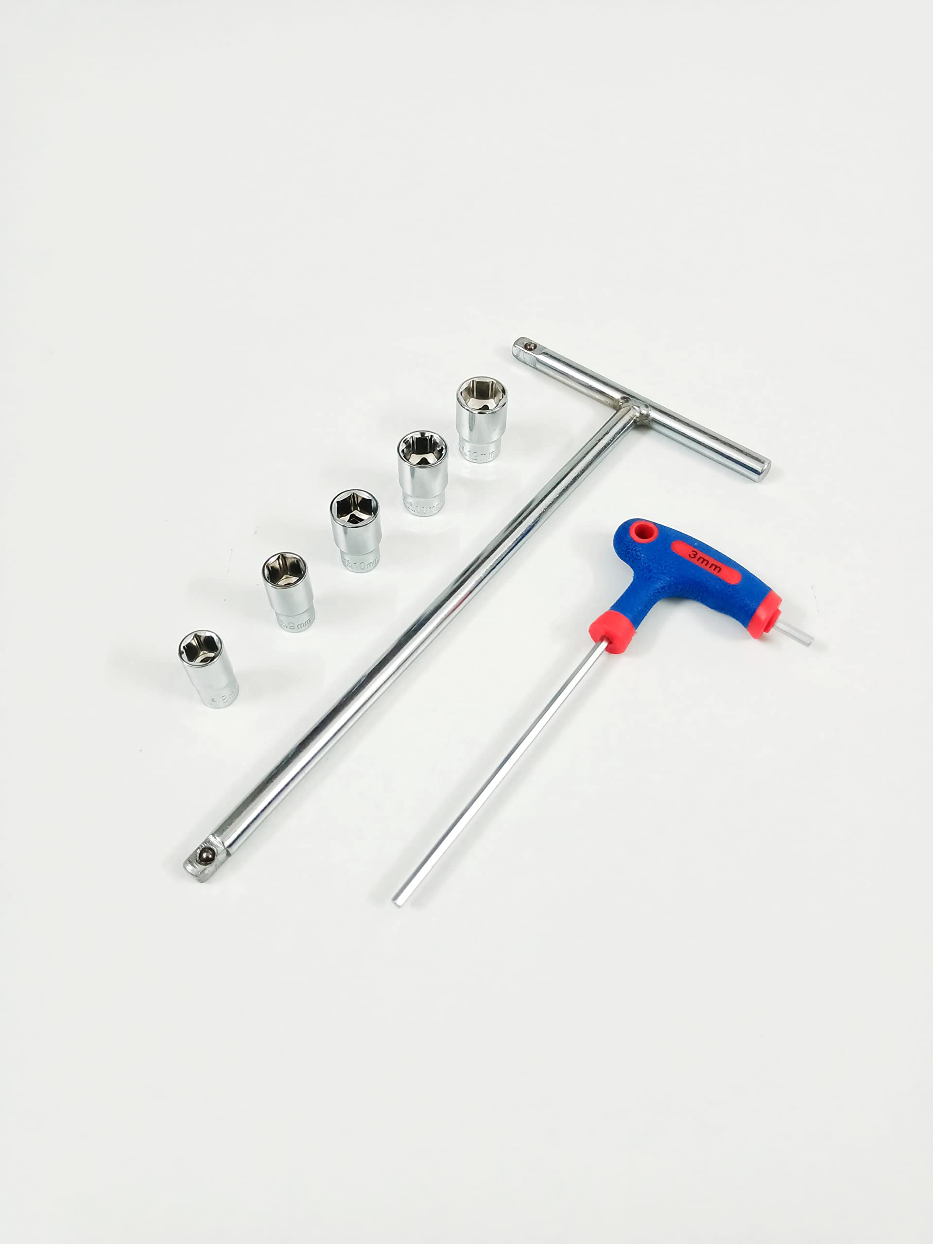4 MECH 1/4" Socket Wrench Set - Chrome Vanadium Steel -13