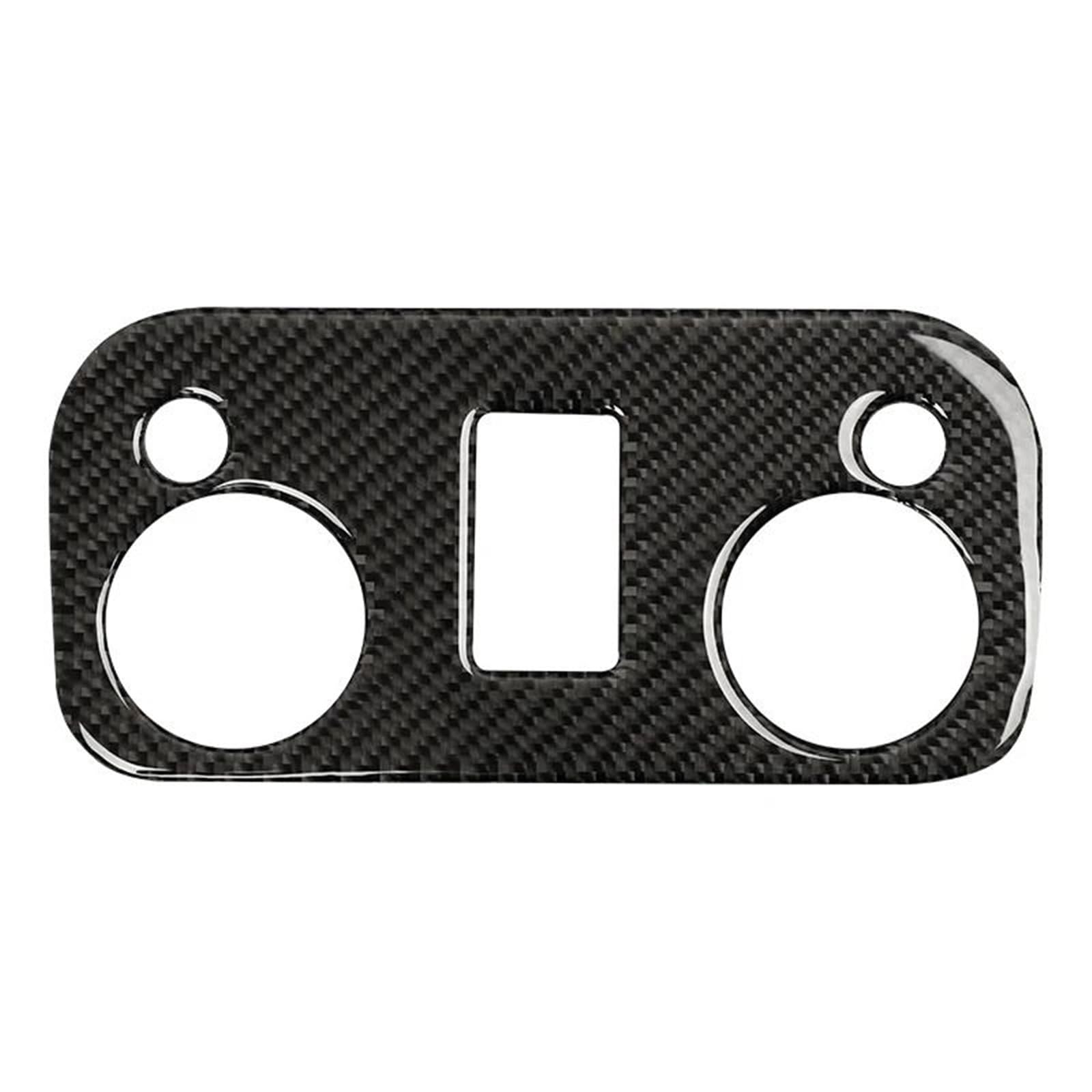Car Interior Mouldings for Ford for Mustang GT 2015-2021 Car Roof Reading Light Panel Sticker Cover Trim Interior Decorative Frame(Carbon Fiber Black)