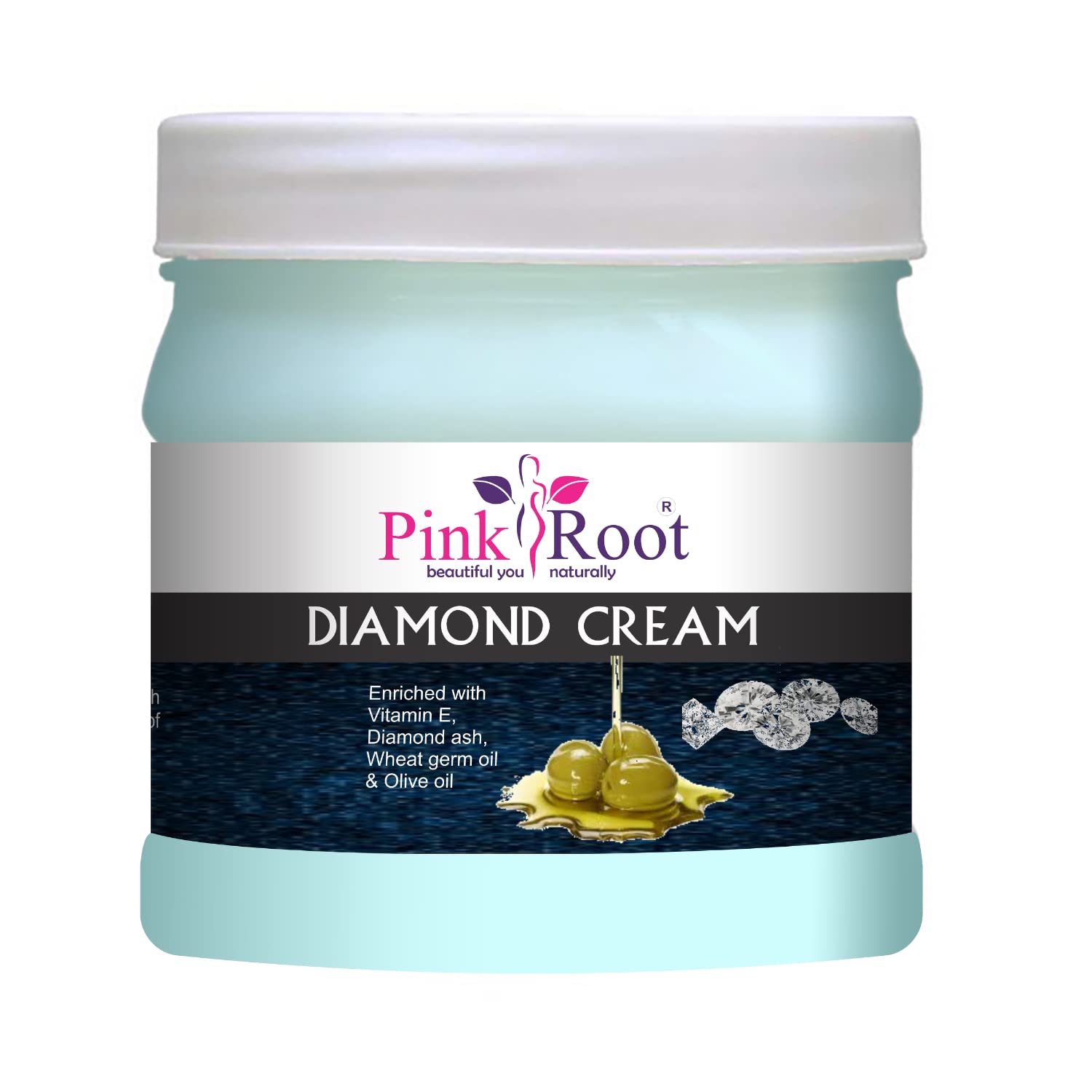 Diamond Cream Enriched with Vitamin E, Diamond ash, Wheat germ oil & Olive oil