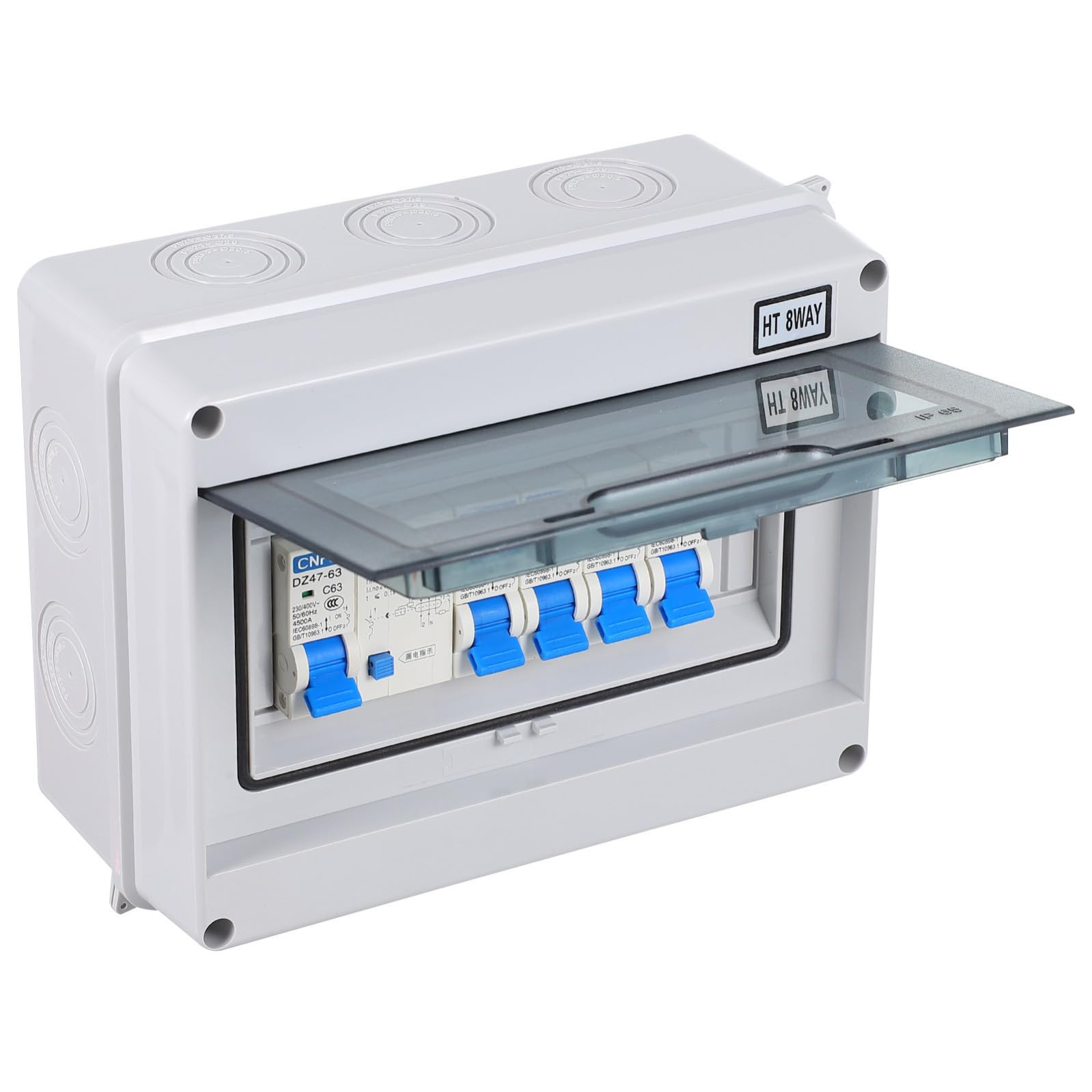 Disjoncteur Différentiel Miniature 63a 400v 8 Voies Ip54