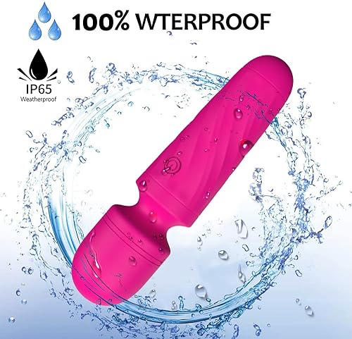 Miniatura 6 de Mini masajeador personal recargable - susurro silencioso e impermeable, fácil de llevar en viajes (tamaño 4.35 * 1.18 pulgadas) - negro002