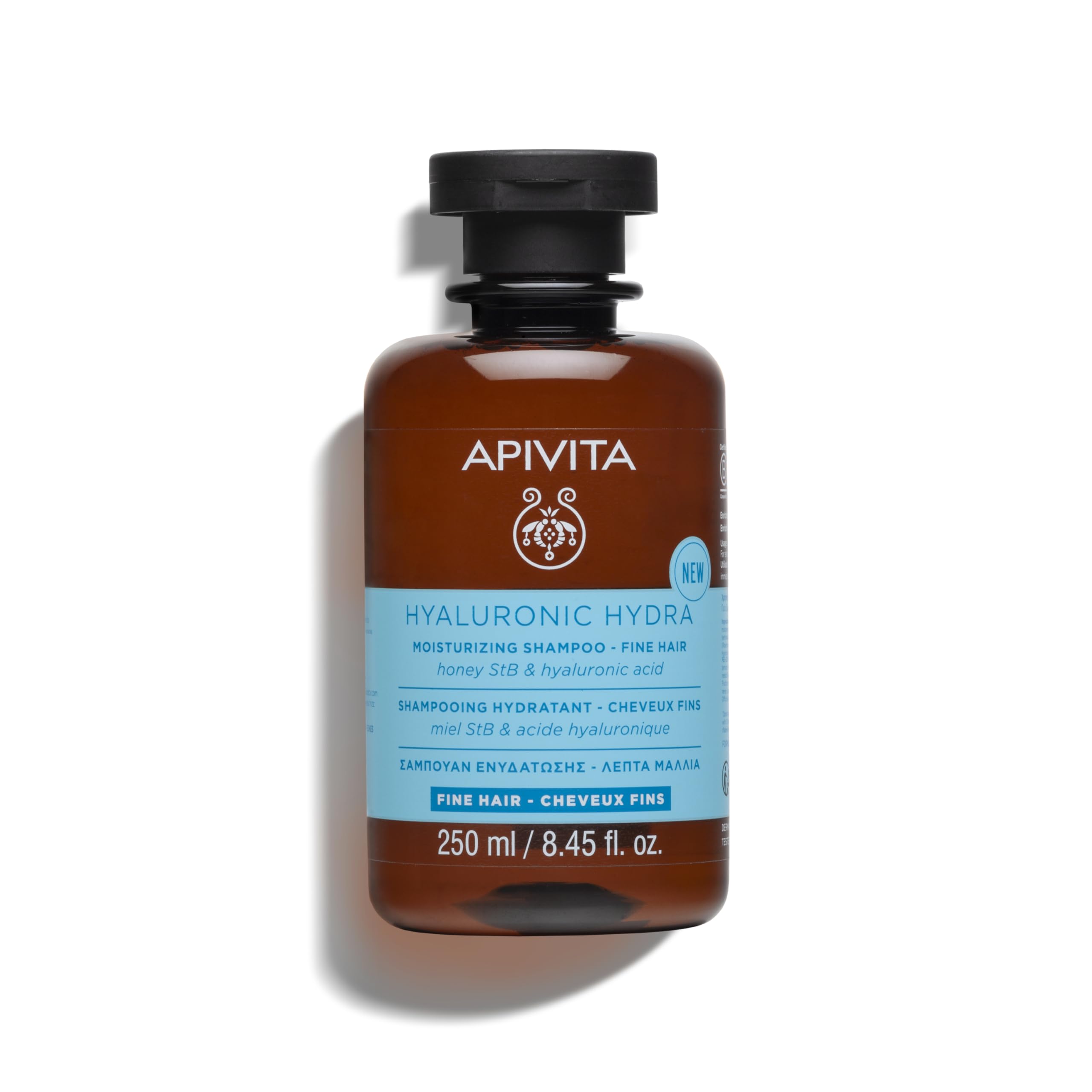 Apivita Shampoo Hyaluronic Hydra Moisturizing Shampoo For Fine Hair – 250 ml