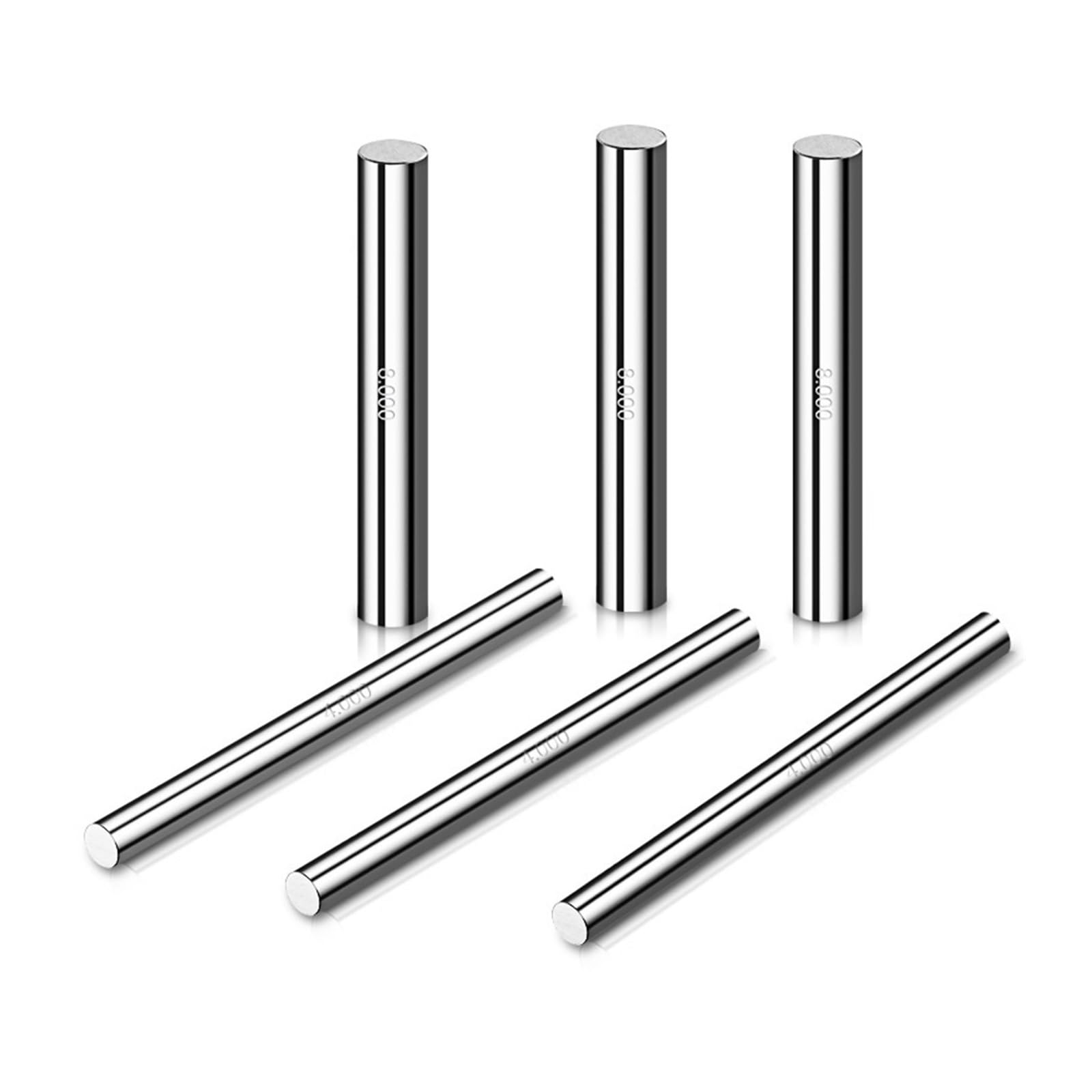 Elementy mocujące ze stali nierdzewnej, Zestaw wskaźników ze stalowymi trzpieniami łożyskowymi 0,3-10 mm 98 szt. Krok 0,1 mm 50 mm HRC58-63 Dokładność 0,001 mm