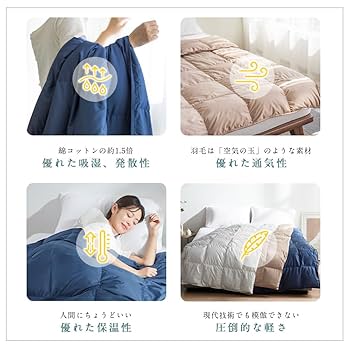 Dior ダウン90％ ダウンケット 羽毛肌掛け布団 150×200cm ダウンケット ダブル 羽毛肌掛け布団 ダウン90％ 羽毛布団 夏用