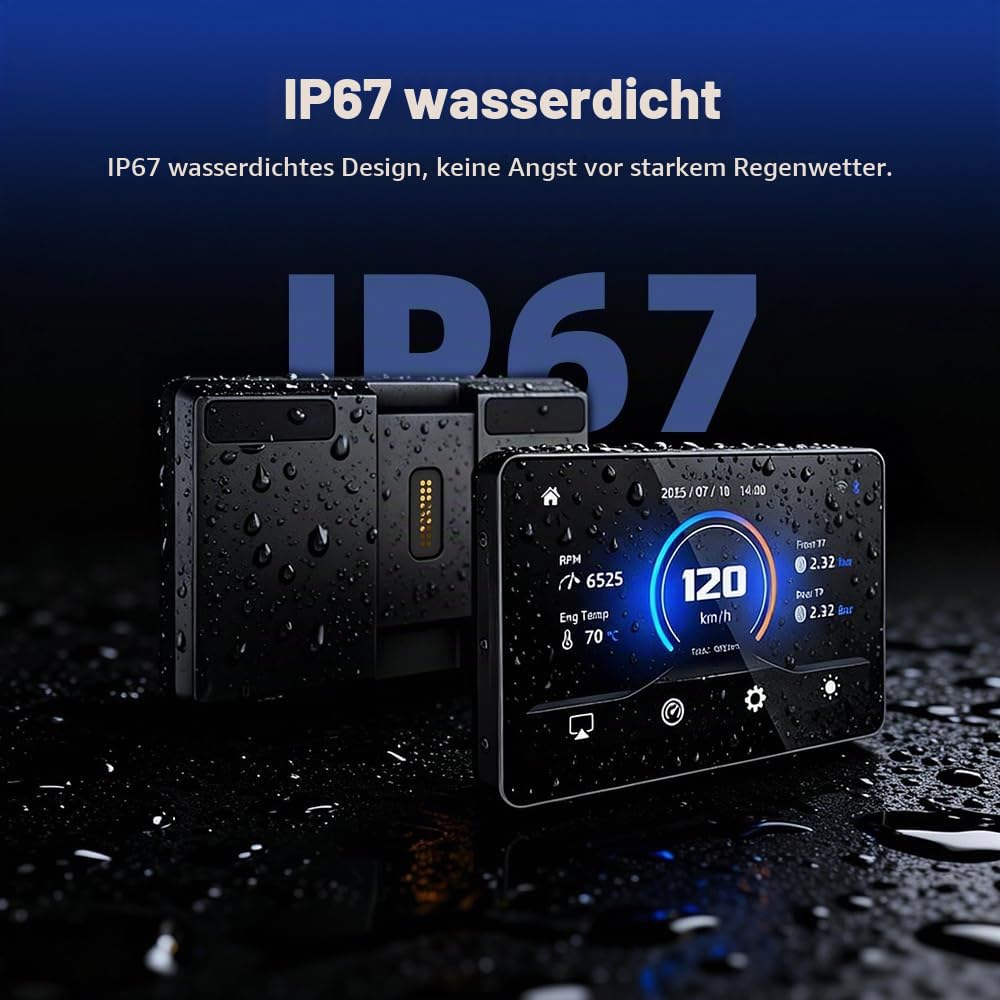 6,2" Motorrad Display f. BMW GS/XR, CarPlay, Wonder Wheel & Daten | Für BMW GS & XR: 6,2" Display mit Wonder Wheel Steuerung, Fahrzeugdaten-Auslesung, kabellosem CarPlay & Android Auto.