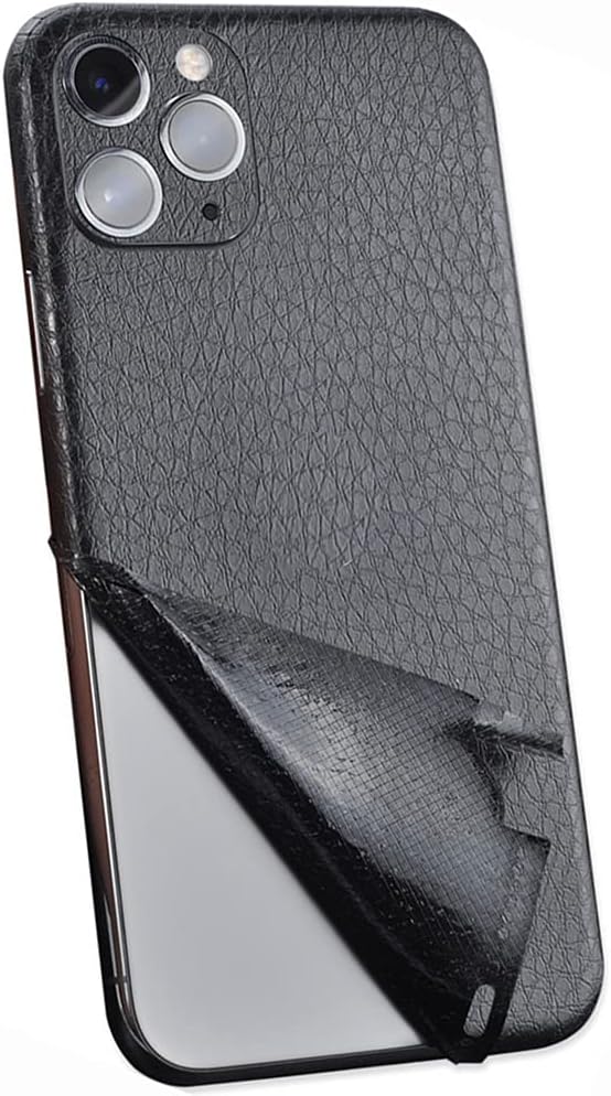 Wrap Skin for iPhone 11 pro max,Tectom Leather Strip Precision Holes Ultra Thin Carbon Fiber Back Protective Skins Sticker Decal for iPhone 11PM