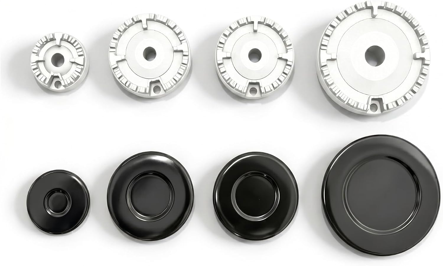 Gas Stove Burner Caps Set Replacement for Most Gas Burners