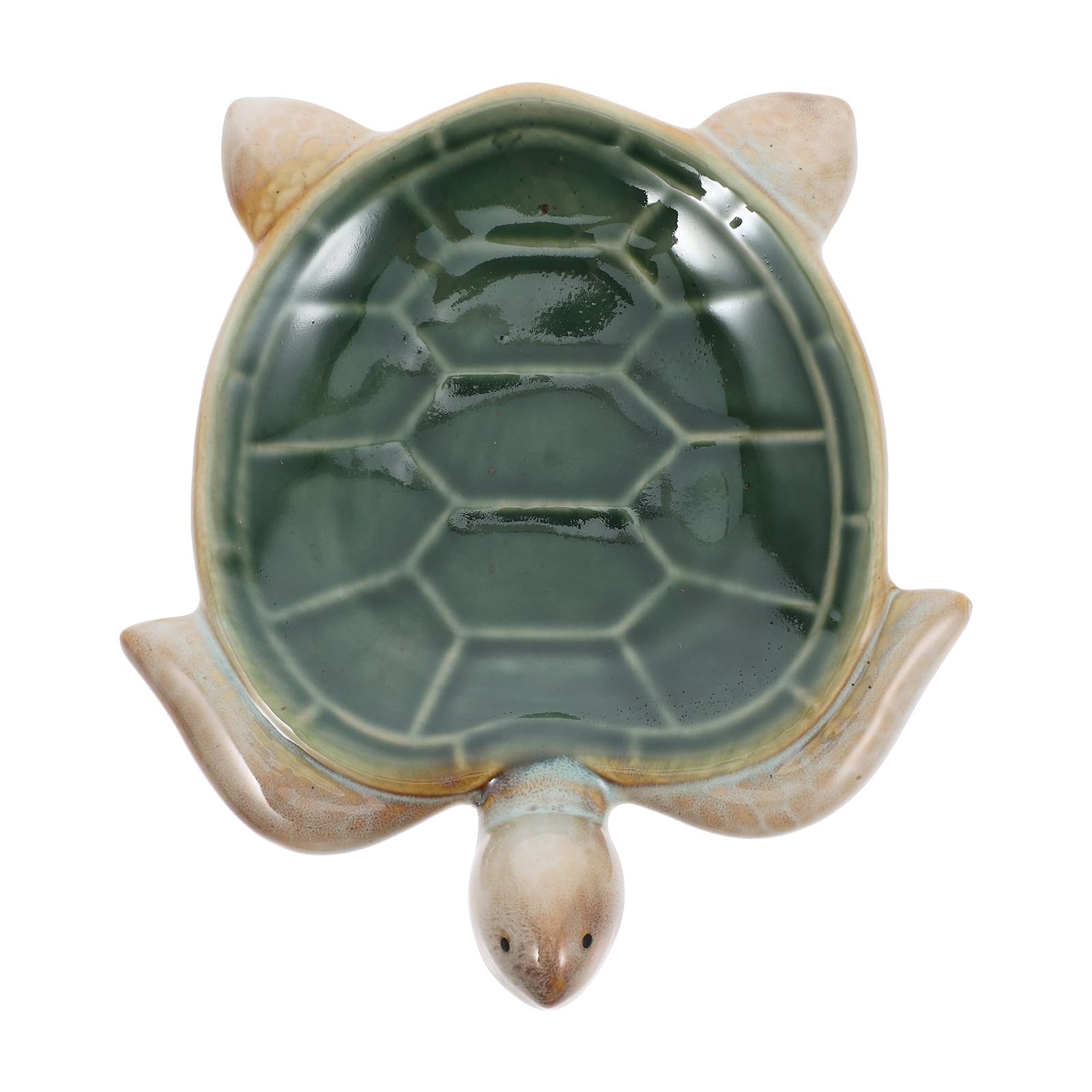 Plato de tortuga de cerámica para decorar mesas y organizar llaves
