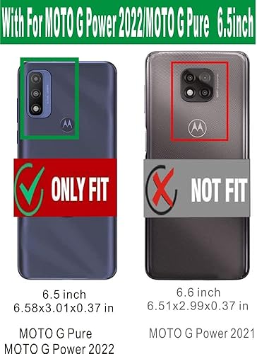 Miniatura 2 de Folmeikat Funda protectora de goma TPU flexible para Moto G Power 2022 para Motorola Moto G Pure,Moto G Play 2023 transparente