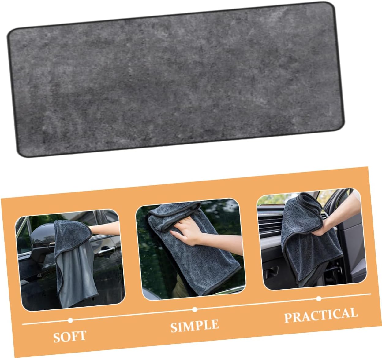 Microfiber Car Towel Car Wash Towel Multi-Function Cleaning Cloth 60x160cm
