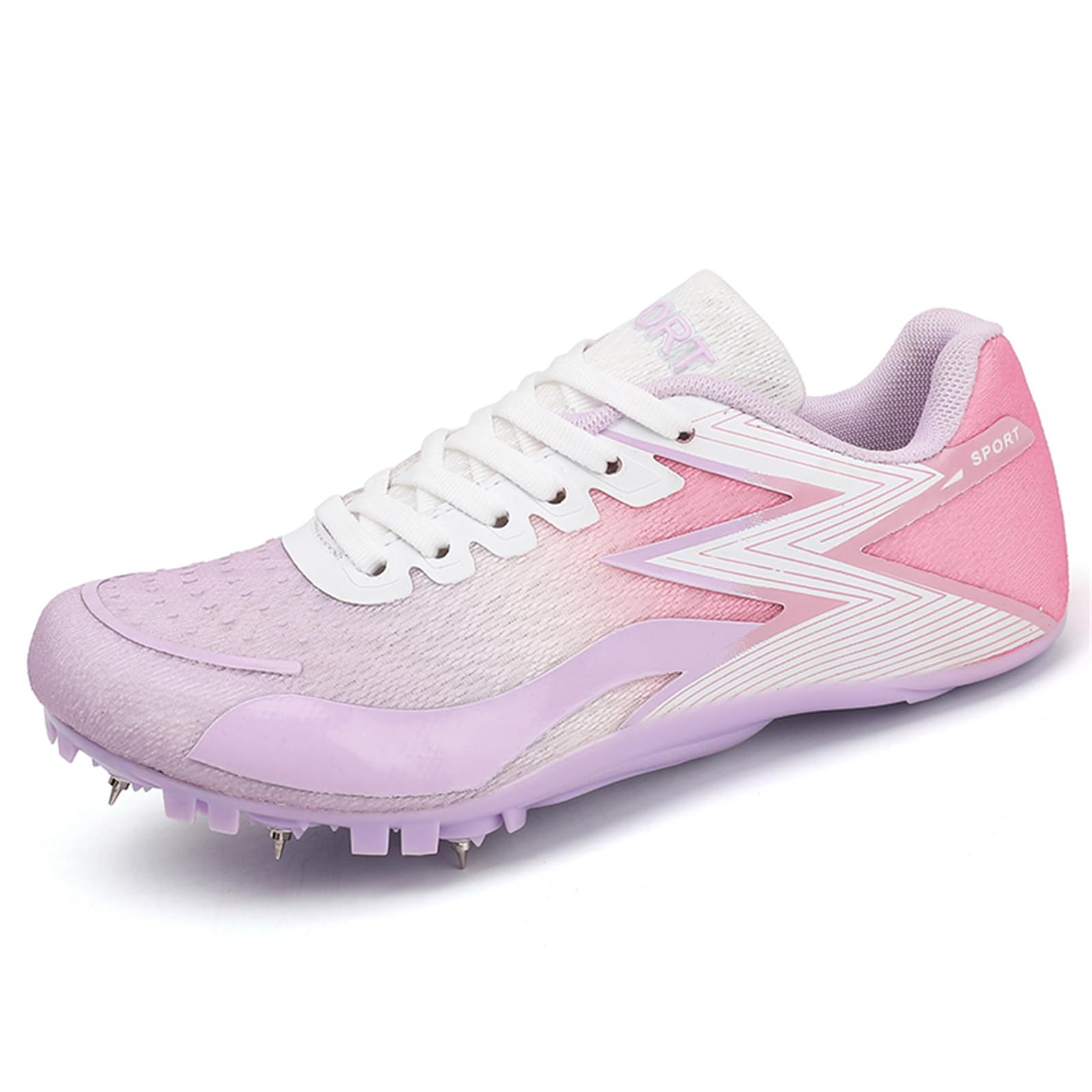 Zapatillas De Atletismo con 8 Clavos Zapatillas Profesionales De Velocidad para Hombres Y Mujeres Cómodas para Saltar Y Correr