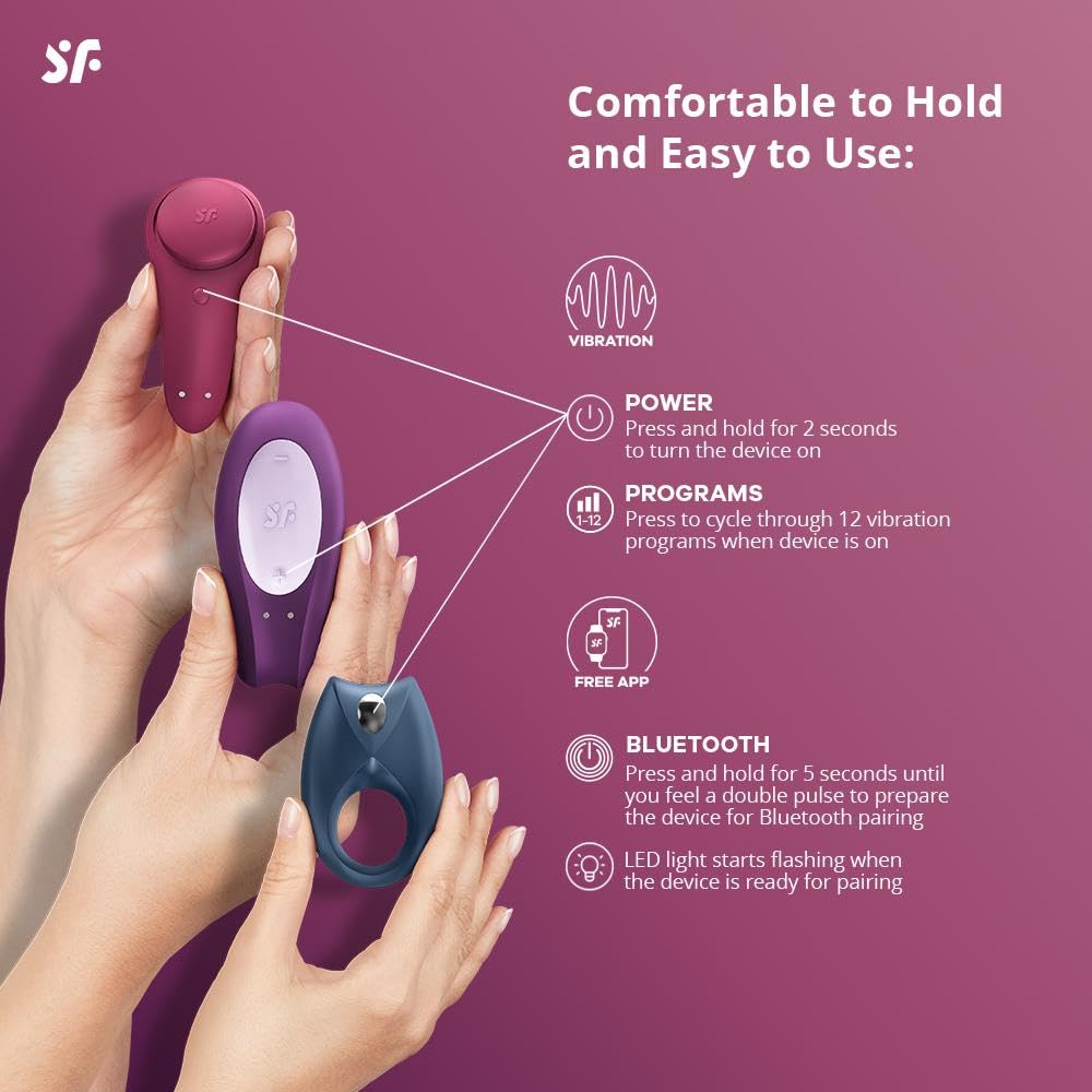 Satisfyer Partnerbox 3 | Scatola del Piacere controllata da App con Double Joy, Sexy Secret, Royal One | Ricaricabile e impermeabile (IPX7) | Vibratore Sex Toys per Uomini e Donne