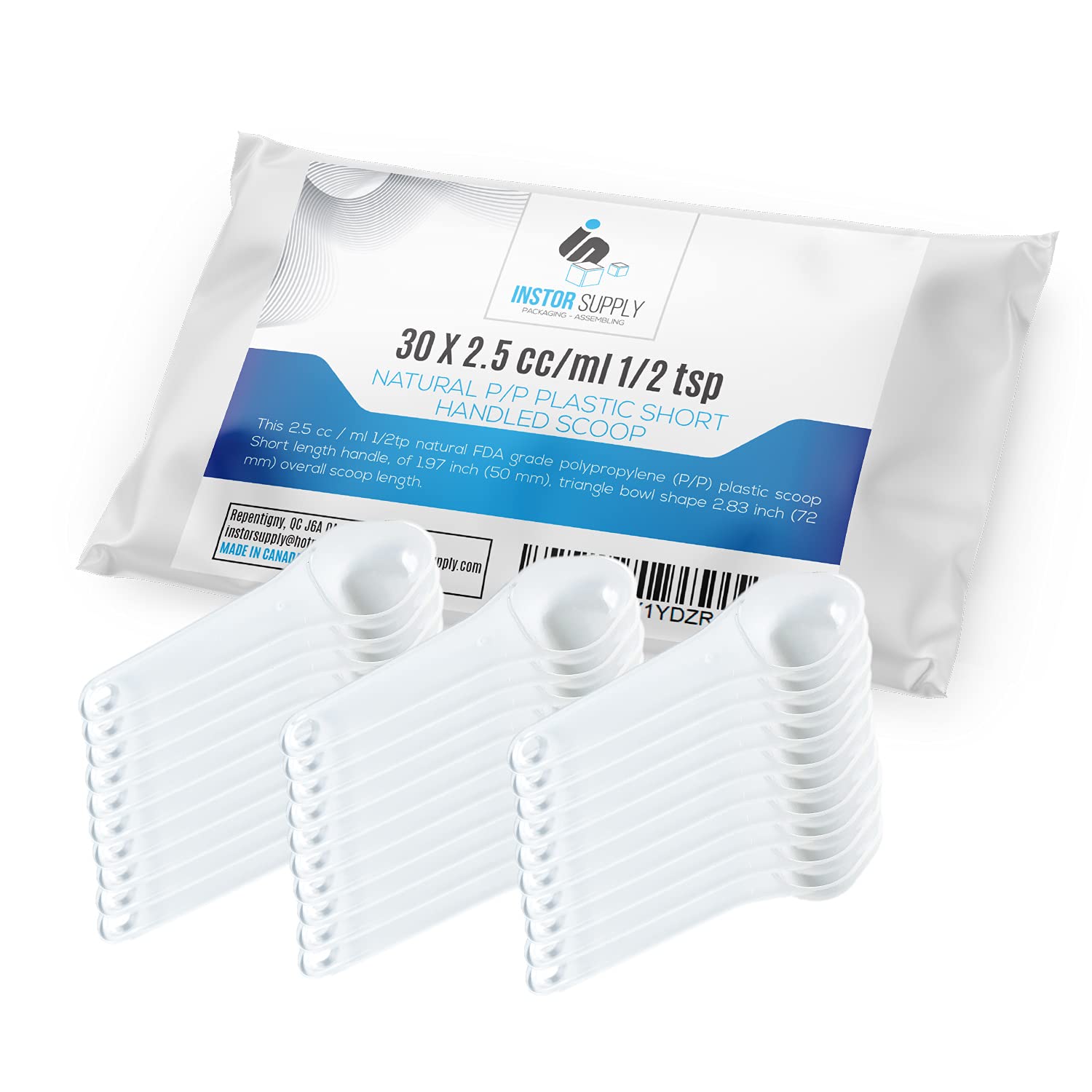 Buy Mesure Scoops Half 1/2 Teaspoon tsp 2.5 cc / ml Plastic Measuring