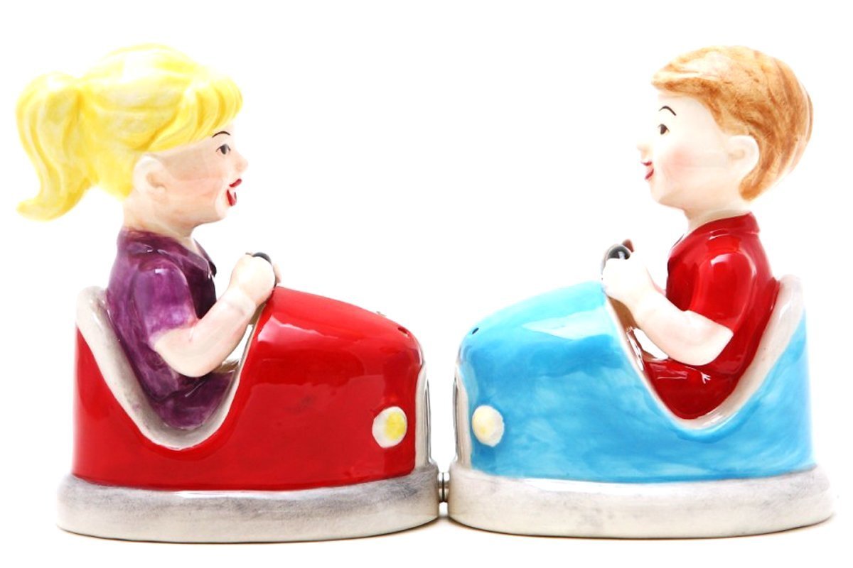 Zestaw solniczka i pieprzniczka - samochody tłumiące nowe ceramiczne prezenty kuchenne 8794