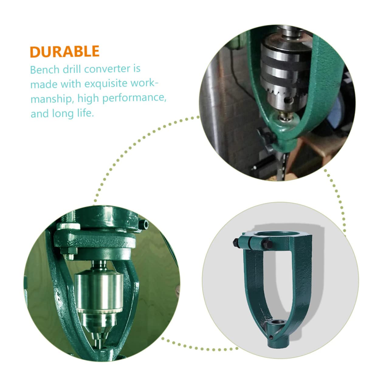 Convertidor de Embutir para Taladro de Banco Casquillo 65-60 de Hierro | Accesorio de Conversión de Espiga Cuadrada, Modelo Reductor 65-60, Instalación Sencilla, Resistente a Deformación