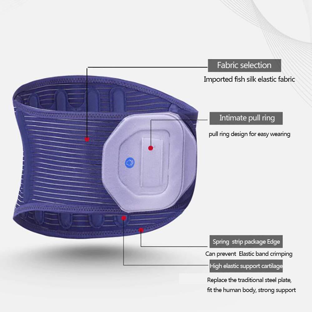 Faja Lumbar Fitness - Soporte tracción de Hernia de Disco Lumbar, tensión Muscular Lumbar, Soporte Lumbar,XXXL