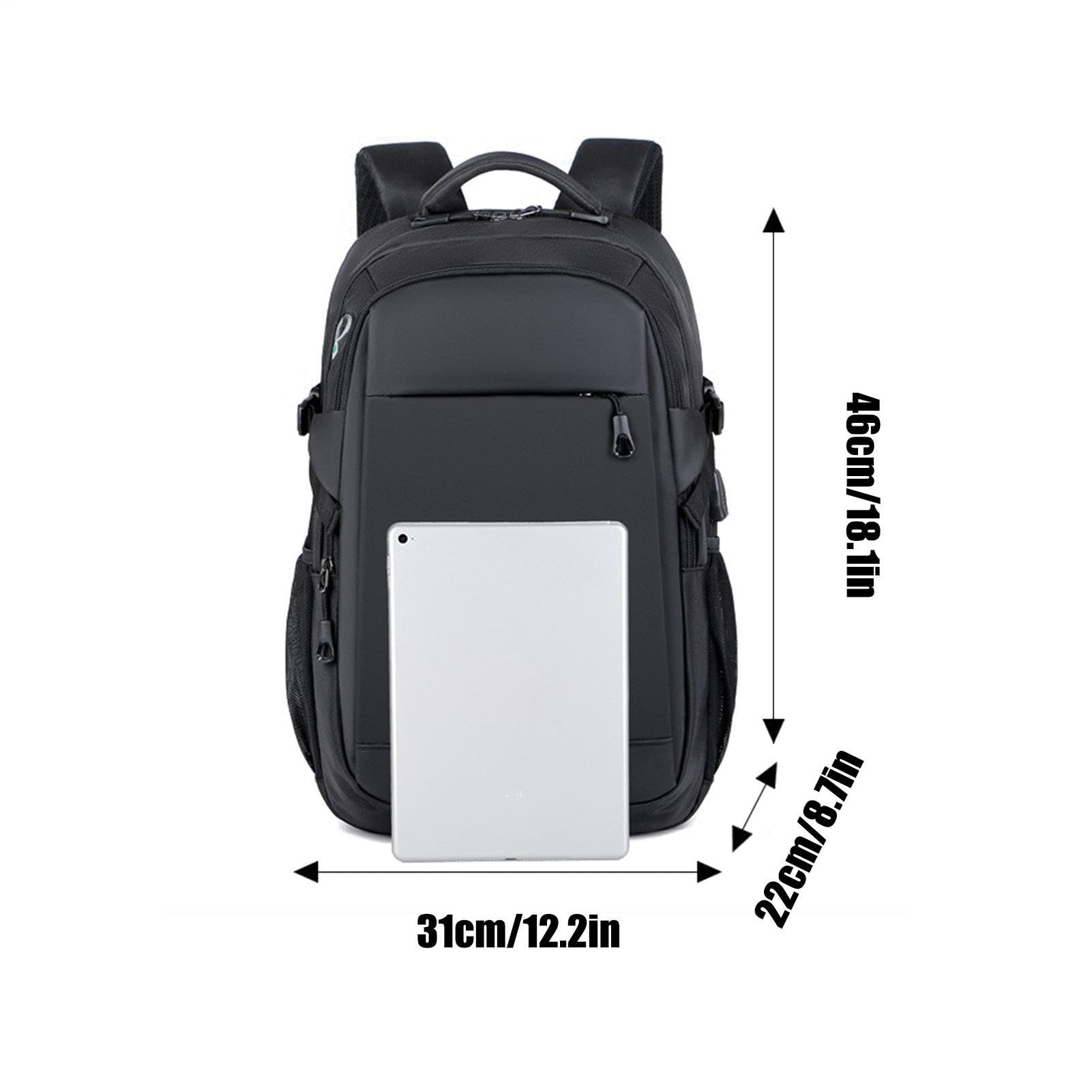 Zaino per computer portatile, traspirante, zaino universitario traspirante, per professionisti, ufficio, viaggiatori, giocatori, insegnanti, bar, biblioteche, riunioni, attività all'aperto