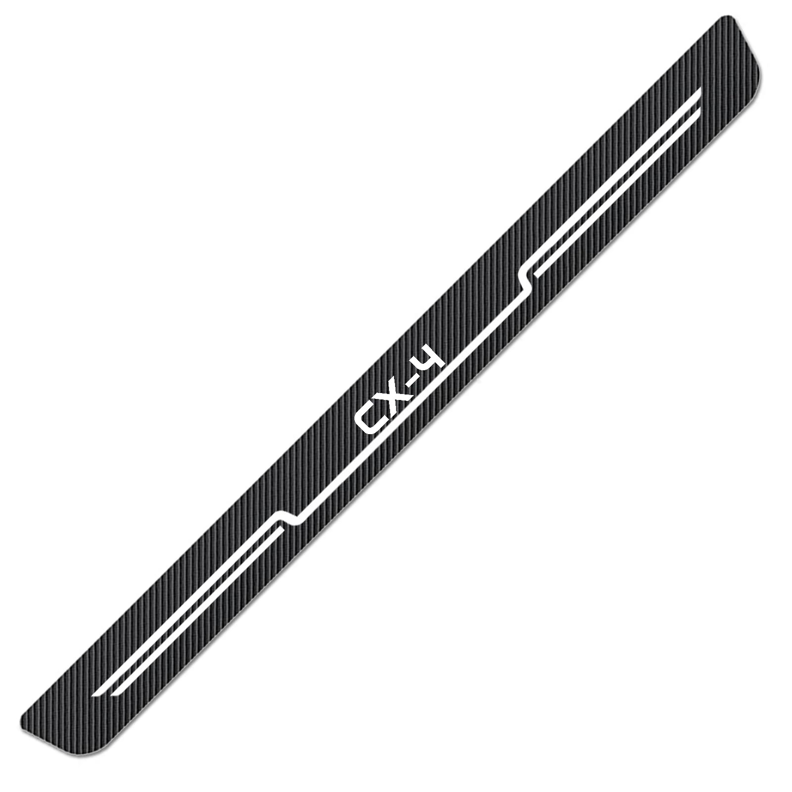 Car Carbon Fiber Rear Bumper Protector Strip for Mazda CX-4 2010-2026