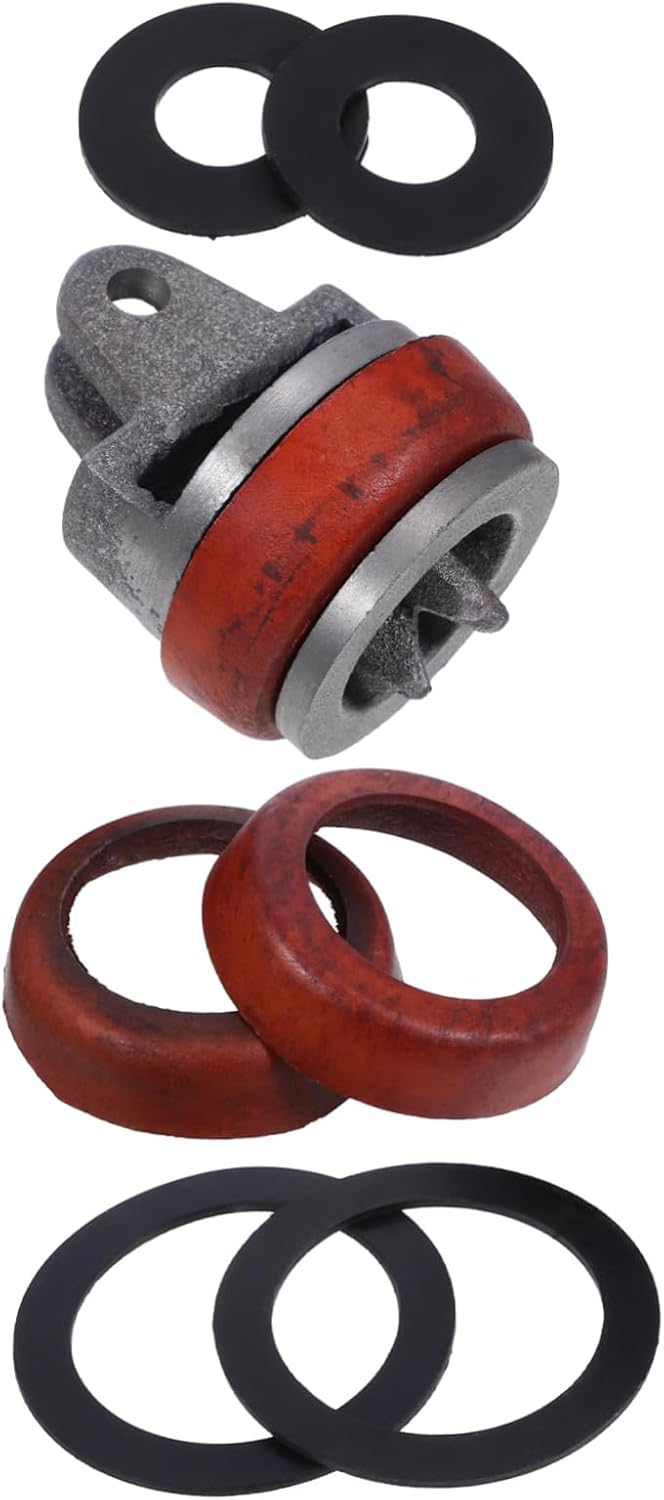 Heavy Duty Cast Pump Parts Kit Leather Cup Replacement for Manual Water Well Pump Suitable for Garden and Well Use