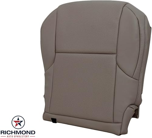 Miniatura 4 de Richmond Auto Upholstery - Funda de asiento de piel perforada de repuesto para el lado del conductor, color marrón oscuro (compatible con Lexus