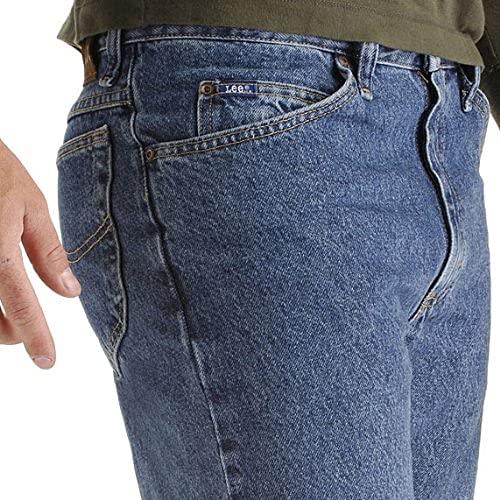 Image of Lee Men's Regular Fit Straight Leg Jean, Pepper Prewash, 31W x 34L