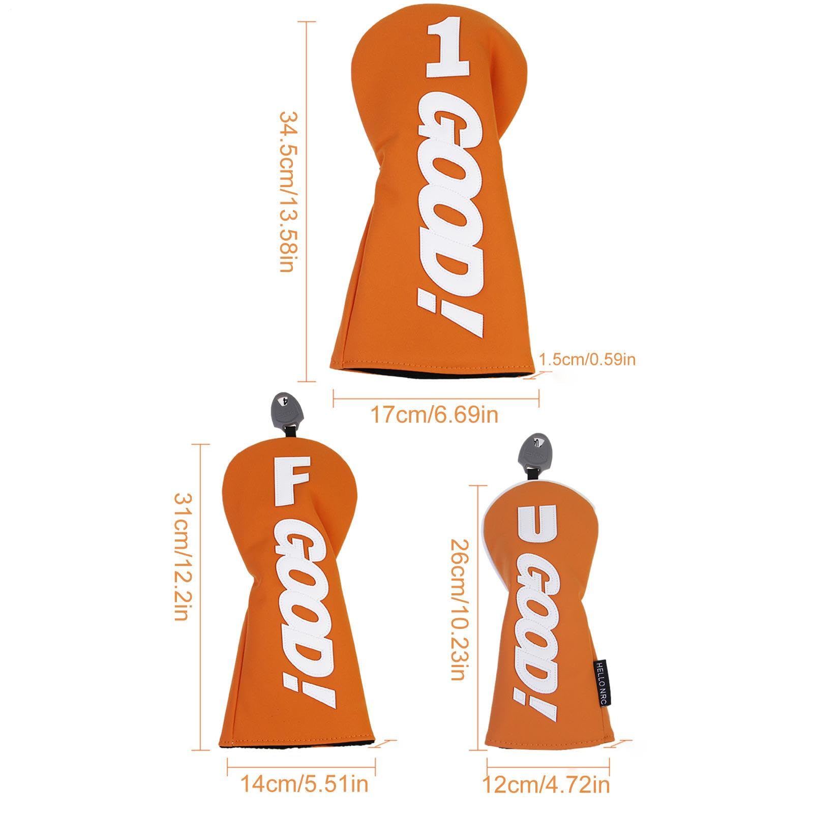 Fundas para cabeza de palo de golf, funda de piel sintética impermeable para palo de golf, accesorios deportivos portátiles para hombres y mujeres