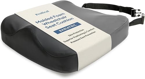 Cojín bariátrico de espuma moldeada de 22 x 16 x 3 pulgadas, espuma de alta densidad sensible a la presión para alineación de muslos y simetría