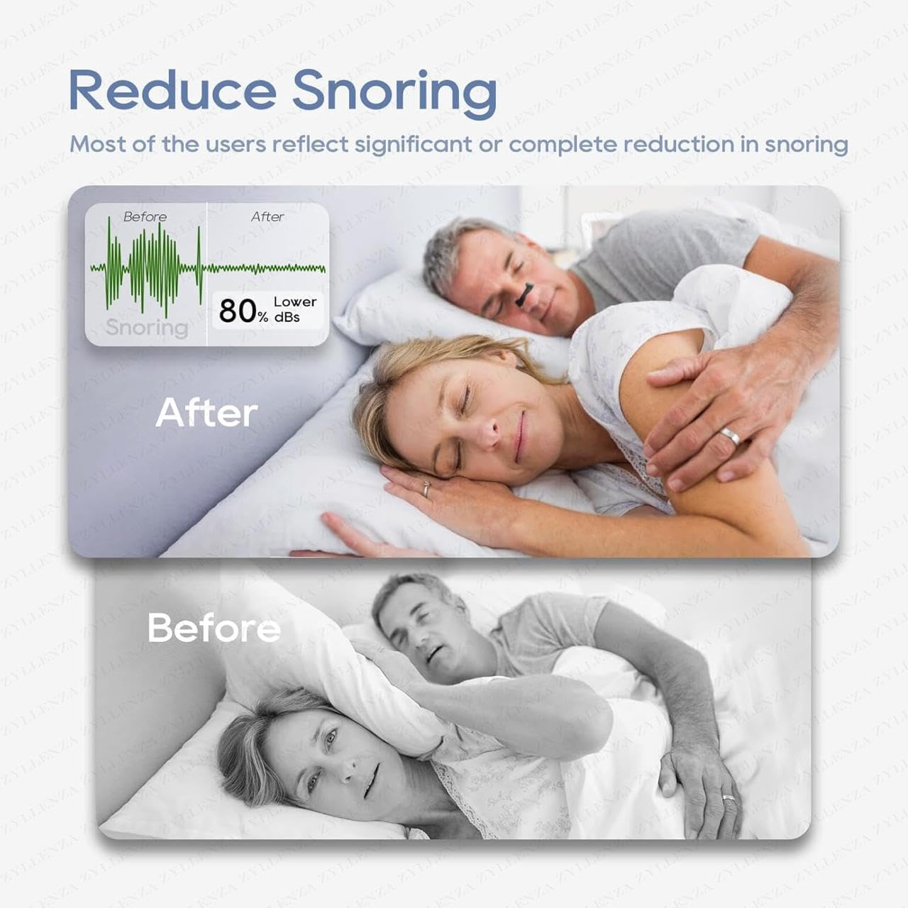 ZYLLENZA Magnetic Universal Nasal Strips | Breathing Nasal Strip | Anti Snoring Nose Clip | Skin Safe Sleep Nasal Strips | Nasal Dilators For Breathing | Snore Stopper | Snoring Stopper For Men | Breathing Nasal Strip Starter Kit (A1) (15 Count) 3