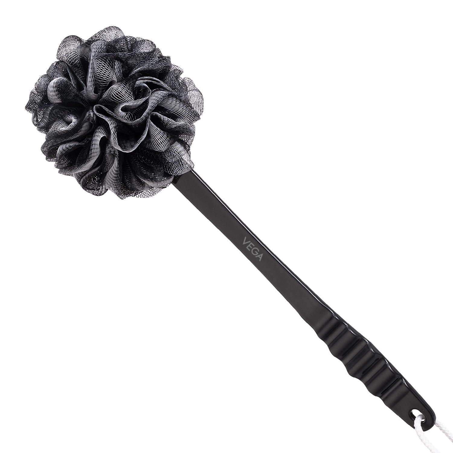 Vega Luxury Black Bath Brush with Long Handle | Ultra Soft & Firm Bristles | Body Scrubber for Dead Skin Removal, Back & Full Body Cleaning | Exfoliating Back Bath Brush for Men & Women (BA-1/8)-picture-39