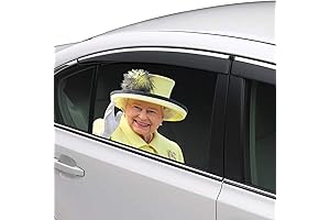 Queen Elizabeth Car Window Cling