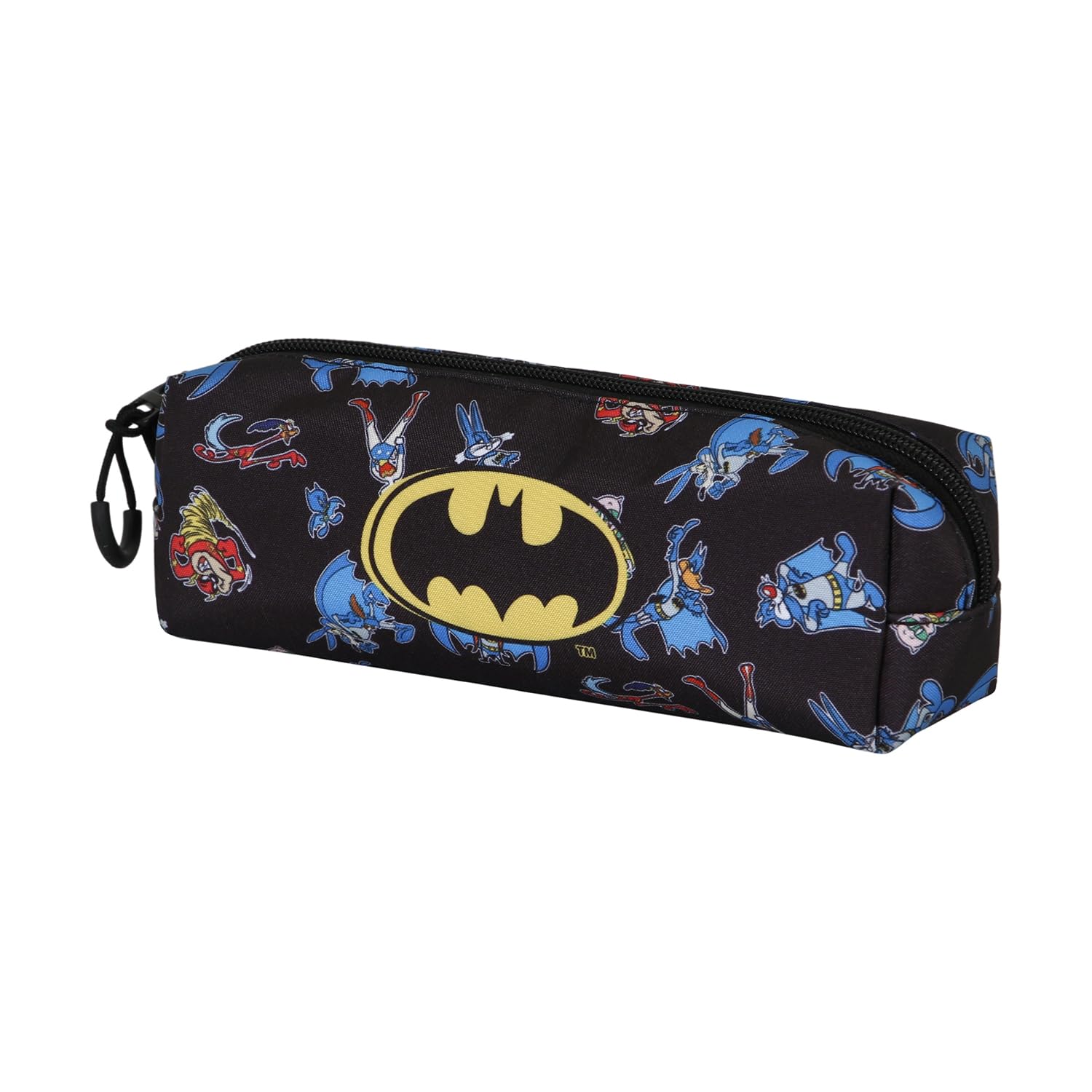 Looney Tunes Batman Tunes-Estuche Portatodo Cuadrado FAN 2.0, Negro, 21 x 8 cm
