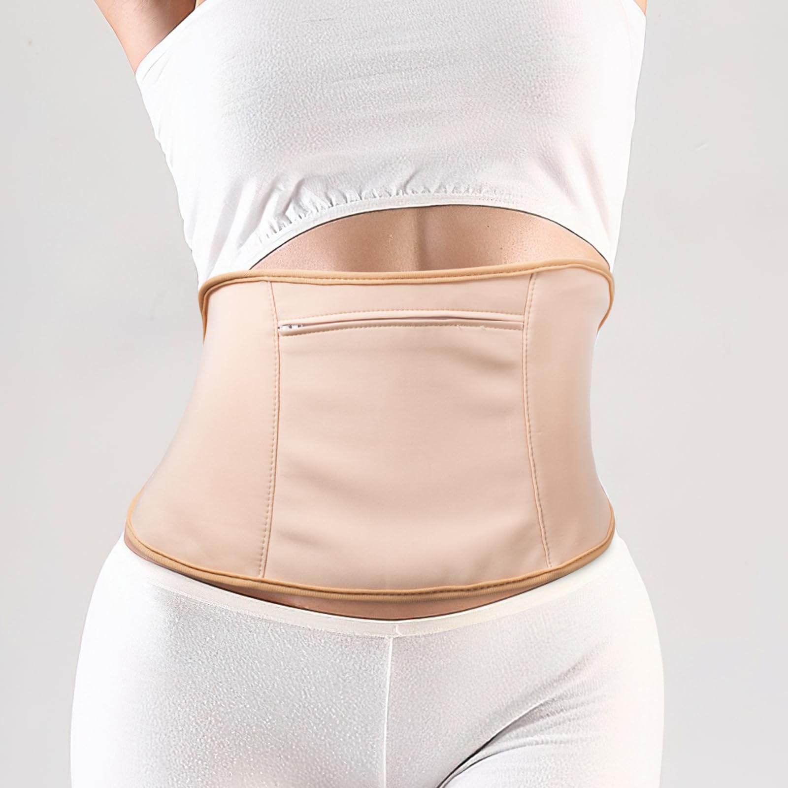 Castor Oil Packs Belly,Castor Oil Packs for Liver Detox, Less Mess Made of Organic Cotton Flannel & Waterproof PUL, Reusable Massage Castor Oil Pack Kit with Anti Oil Leak Design (Oil Not Included)