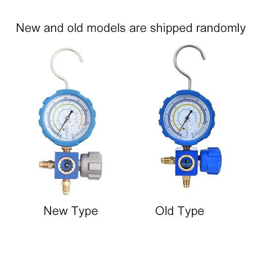 Miniatura 3 de G1/4 Colector de aire acondicionado Colector de baja presión A/C Herramienta de refrigeración con espejo visual Manómetro de aire acondicionado