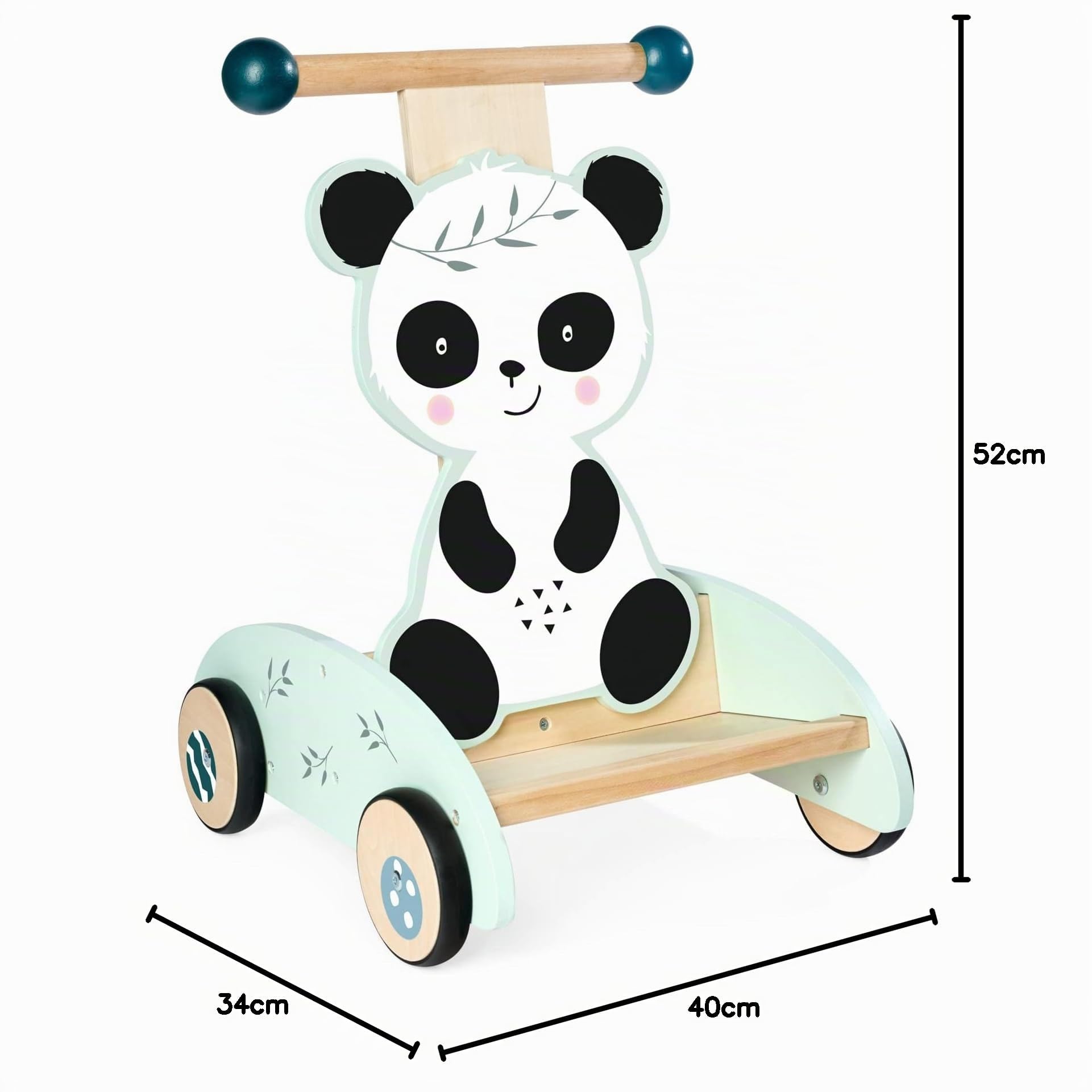 Eichhorn - Cavalcabile Panda, 100003810, + 1 anno, cm 34x40x52, in legno