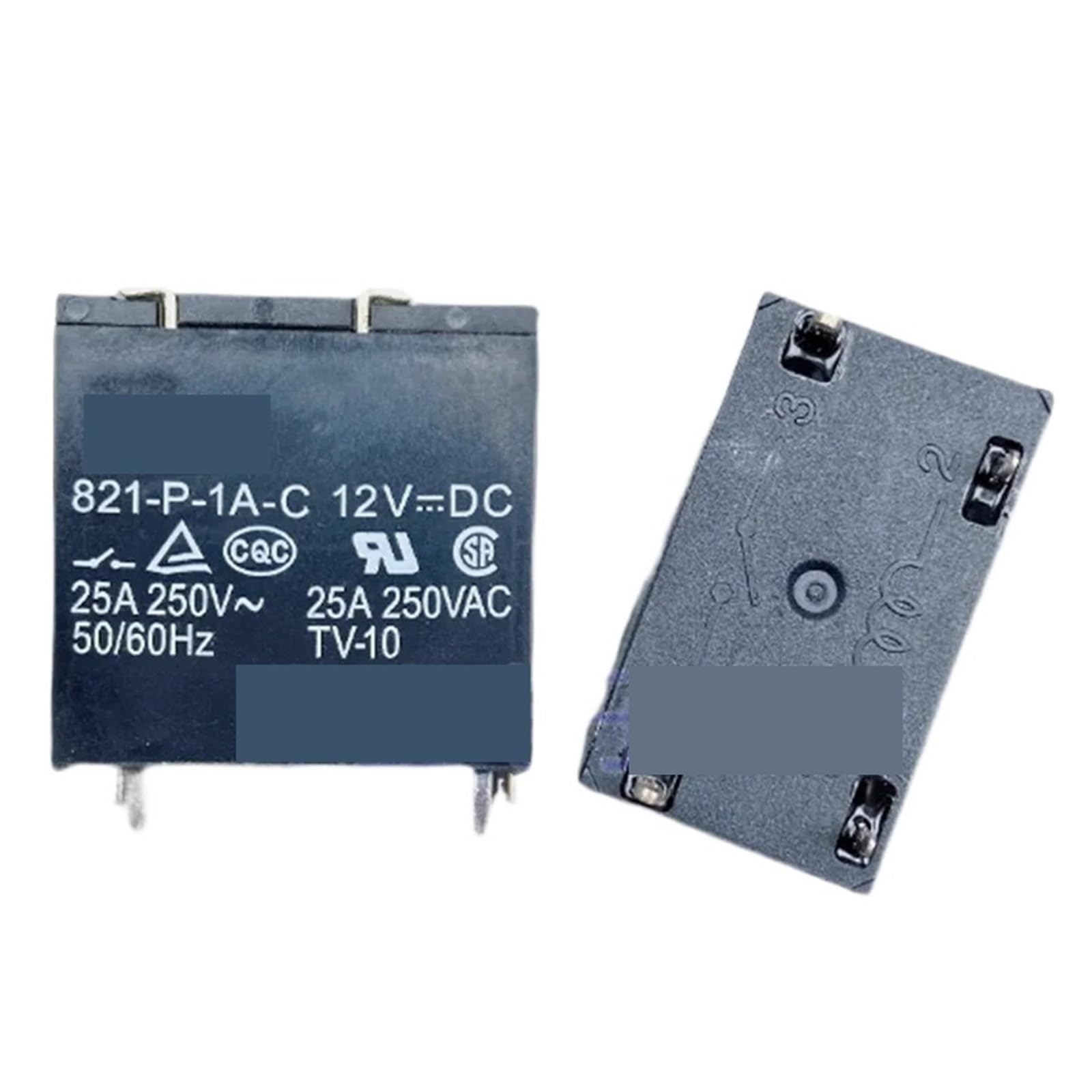 Relais 821-P-1A-C 12VDC haute sensibilité commutation stable lot de 10